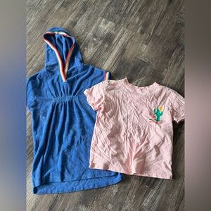 Girl’s Hanna Andersson Swim Cover-up & Shirt sz 5